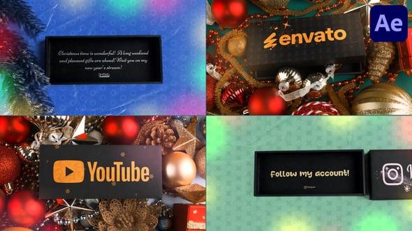 Videohive Stop Motion Xmas Gift Boxes for After Effects