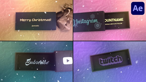 Videohive New Year Gift Box Logo for After Effects