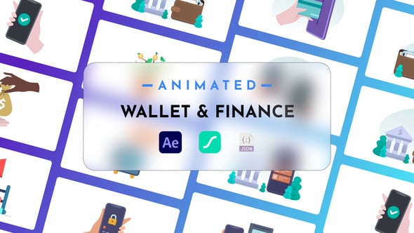 Videohive Wallet & Finance Animated Pack