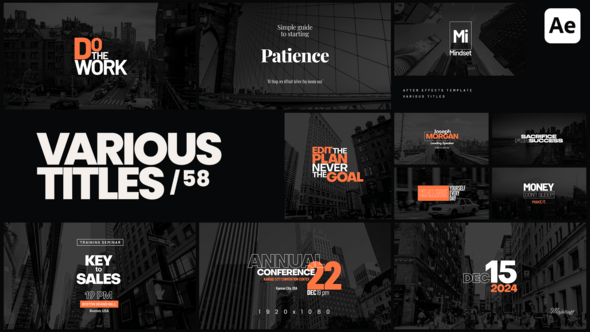 Videohive Various Titles 58
