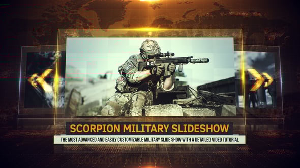 Videohive Scorpion Military Slideshow