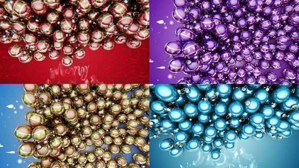 Videohive Vibrant Christmas Balls