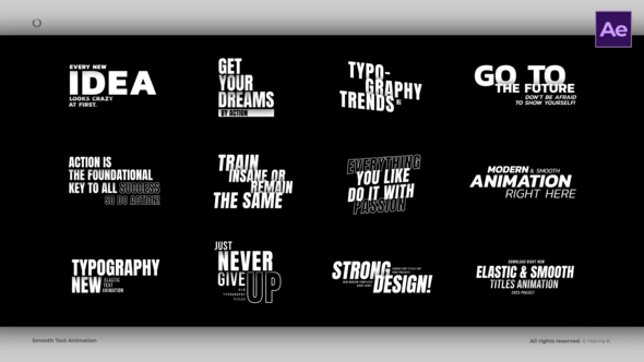 Videohive Smooth Text Animation – AE