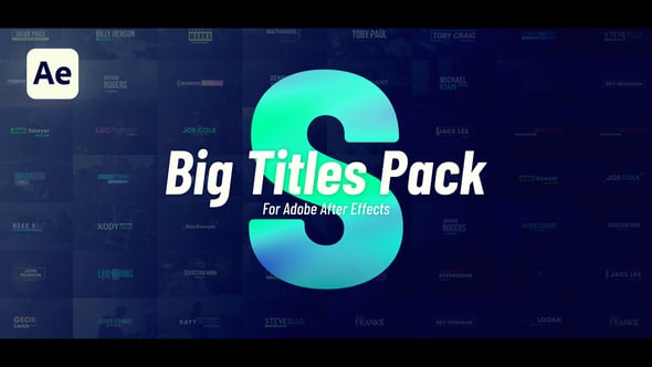 Videohive Big Titles Pack 56603390