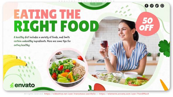 Videohive Healthy Food Diet Promo