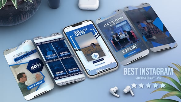 Videohive Online Educational Course Promo Vertical Reels – E-Learning Instagram Stories Reels TikTok Shorts