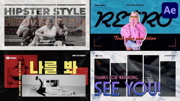 Videohive Creative Typography Slides for After Effects