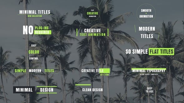 Videohive Simple Flat Titles