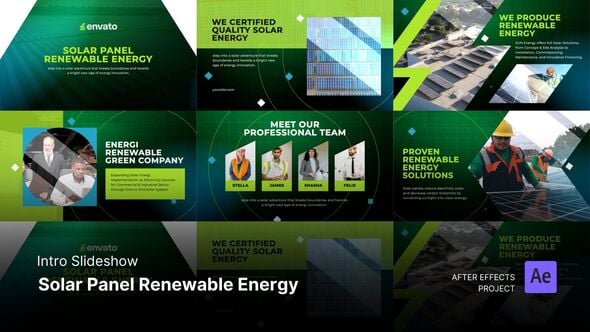 Videohive Intro/Opening – Solar Panel Renewable Energy Slideshow After Effects Project Files