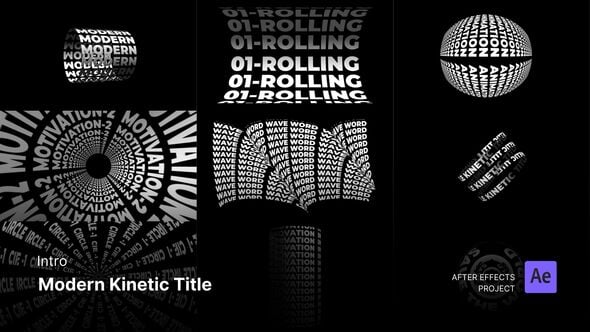 Videohive Intro Countdown – Modern Kinetic Title After Effects Project Files