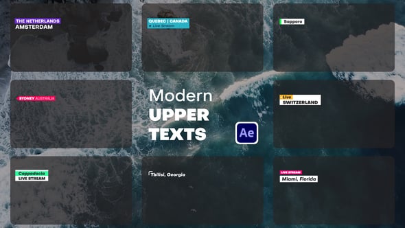 Videohive Modern Upper Thirds