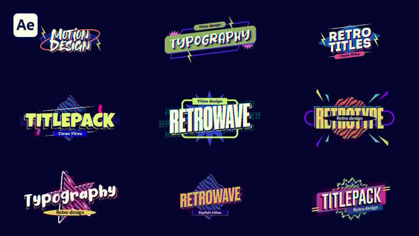 Videohive Retro Titles 56550276