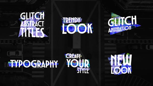 Videohive Glitch Abstract Titles