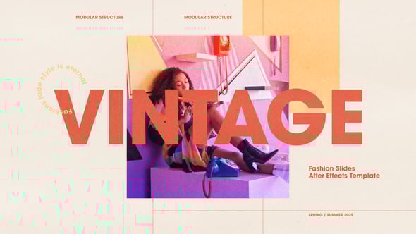 Videohive Vintage Glam Fashion Slides