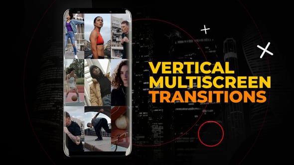 Videohive Vertical Multiscreen Transitions | After Effects