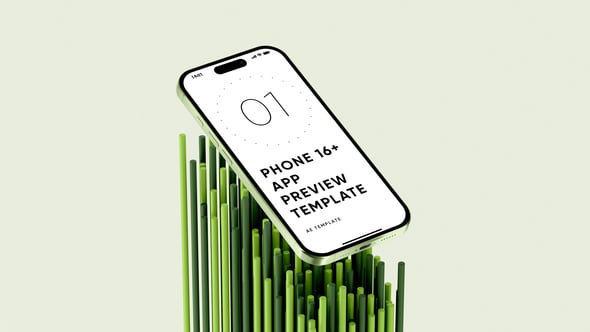 Videohive Phone 16 Plus App Preview Template