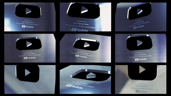 Videohive Youtube Silver Button