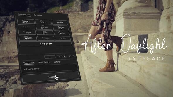Videohive Animated Typeface – After Daylight