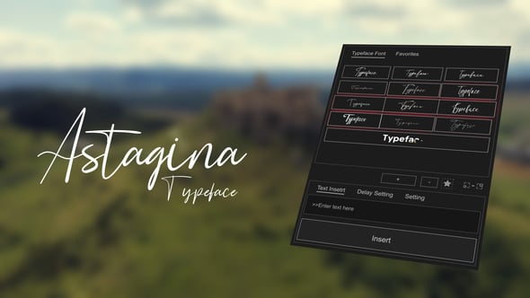 Videohive Animated Typeface – Astagina Signature