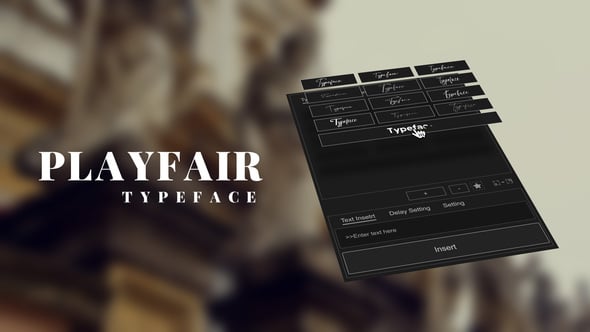 Videohive Animated Typeface – Playfair