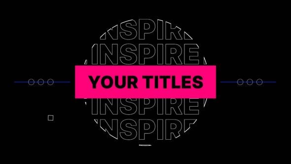 Videohive Text Box Titles