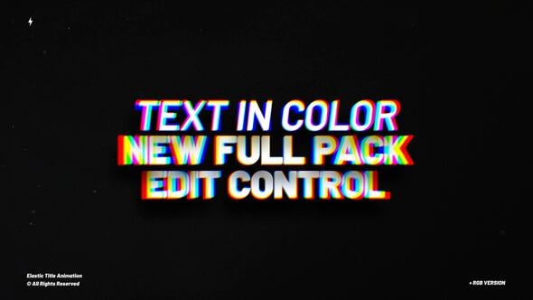 Videohive Elastic Titles Animation | After Effects