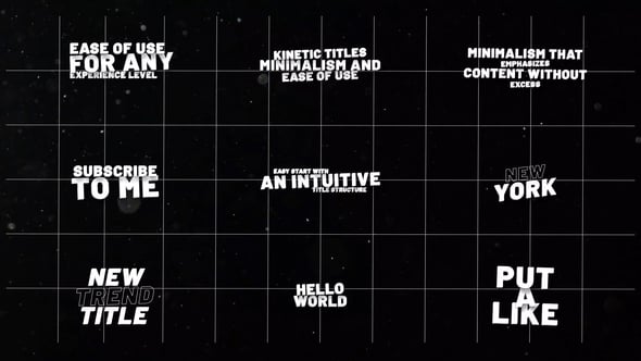 Videohive Kinetic Titles 1.0  AE