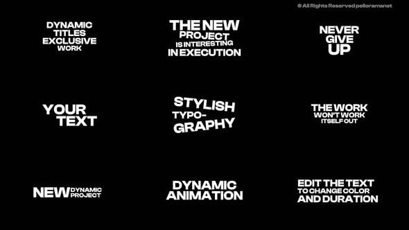 Videohive Kinetic Titles | AE 56463195