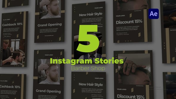 Videohive Barber Shop | Instagram Stories