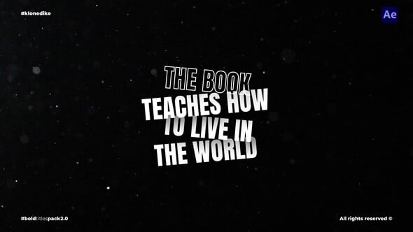 Videohive Bold Titles 2.0