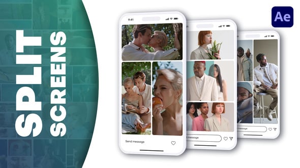 Videohive Smooth Split Transitions