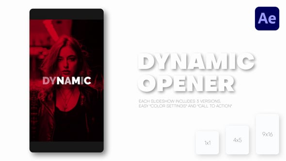 Videohive Vertical Dynamic Slideshow – Reels, Post, Shorts