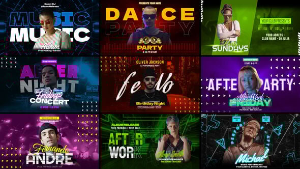 Videohive Dance Party Freeze Frame