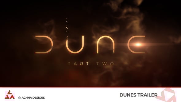 Videohive Dunes Trailer