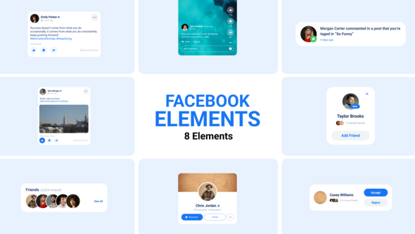 Videohive Facebook Elements