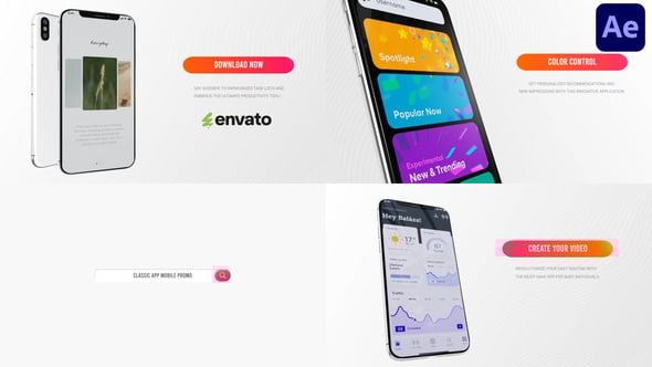 Videohive Classic App Mobile Promo for After Effects 56474760
