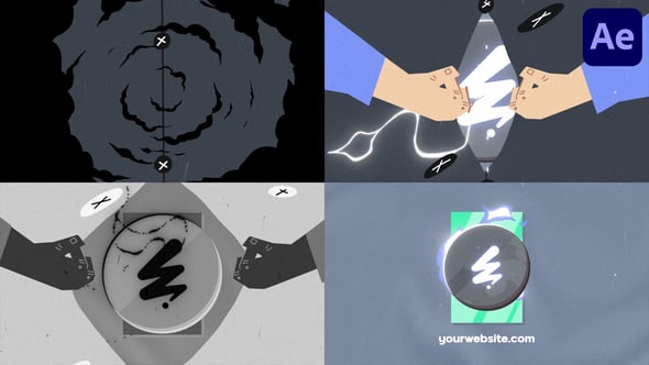 Videohive Torn Fabric Cartoon Opener | After Effects
