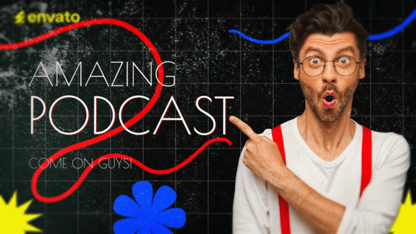 Videohive Grunge Podcast Opener