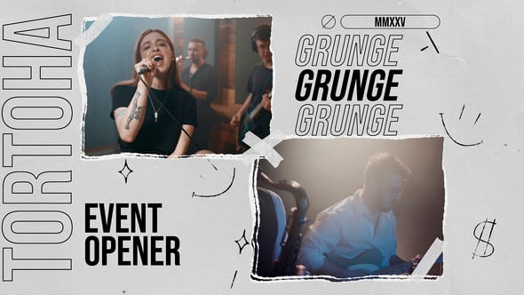 Videohive Collage Grunge Opener