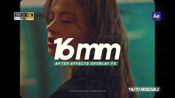 Videohive 16mm Film Overlay Effect