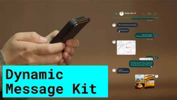 Videohive Chat Message Kit | Whats app and Telegram