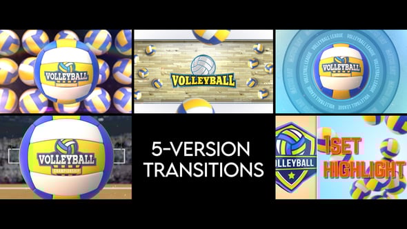 Videohive Volleyball Transitions – 5 Versions