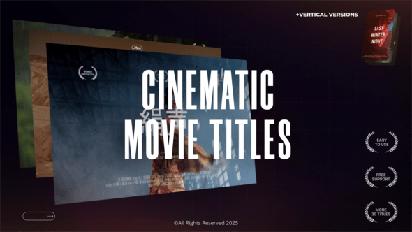 Videohive Clean Cinematic Titles