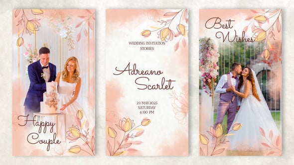 Videohive Wedding Invitation Stories | Instagram