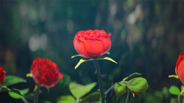Videohive Red Rose Logo Reveal