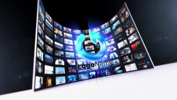 Videohive Video Wall Logo Unveil