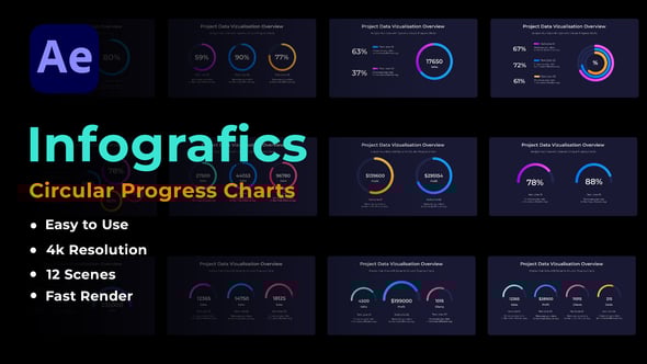 Videohive Circular Progress Charts