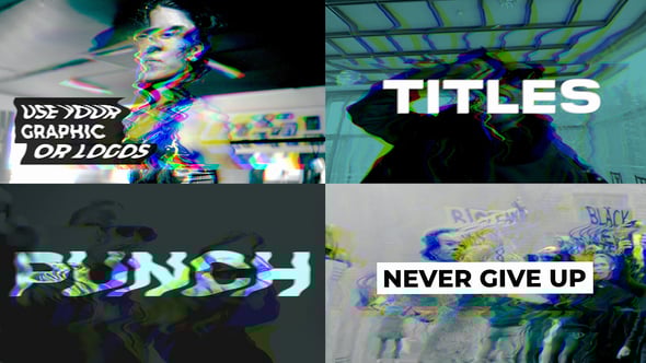 Videohive Punch Glitch Titles | After Effects