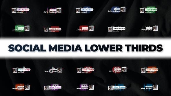 Videohive Social Media Lower Thirds 57130584