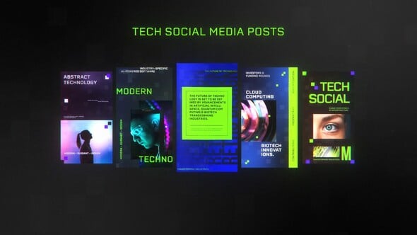 Videohive Tech Social Media Posts